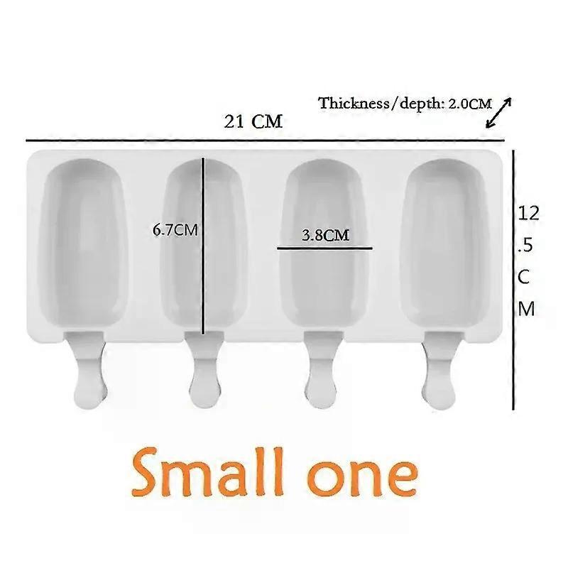 Silicone Ice Cream Forms Popsicle Mold DIY Homemade Dessert Freezer Fruit Juice Cube Maker Mould With Sticks Ice Cream Maker