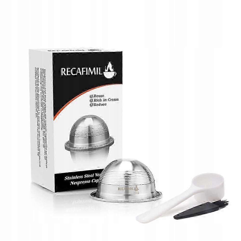 Capsula Caffè per Nespresso Vertuo Acciaio Inox