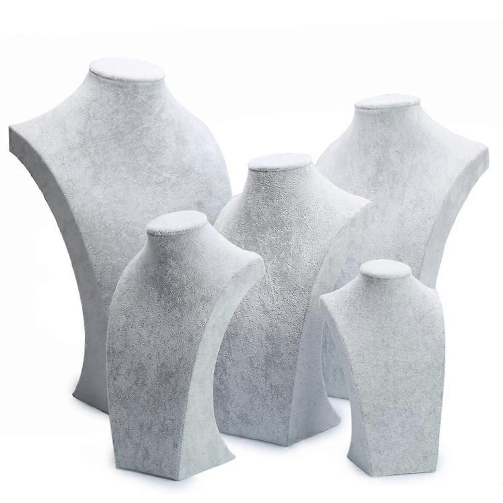Jewelry Bust Display Necklace Displays Organizer for Display Grey
