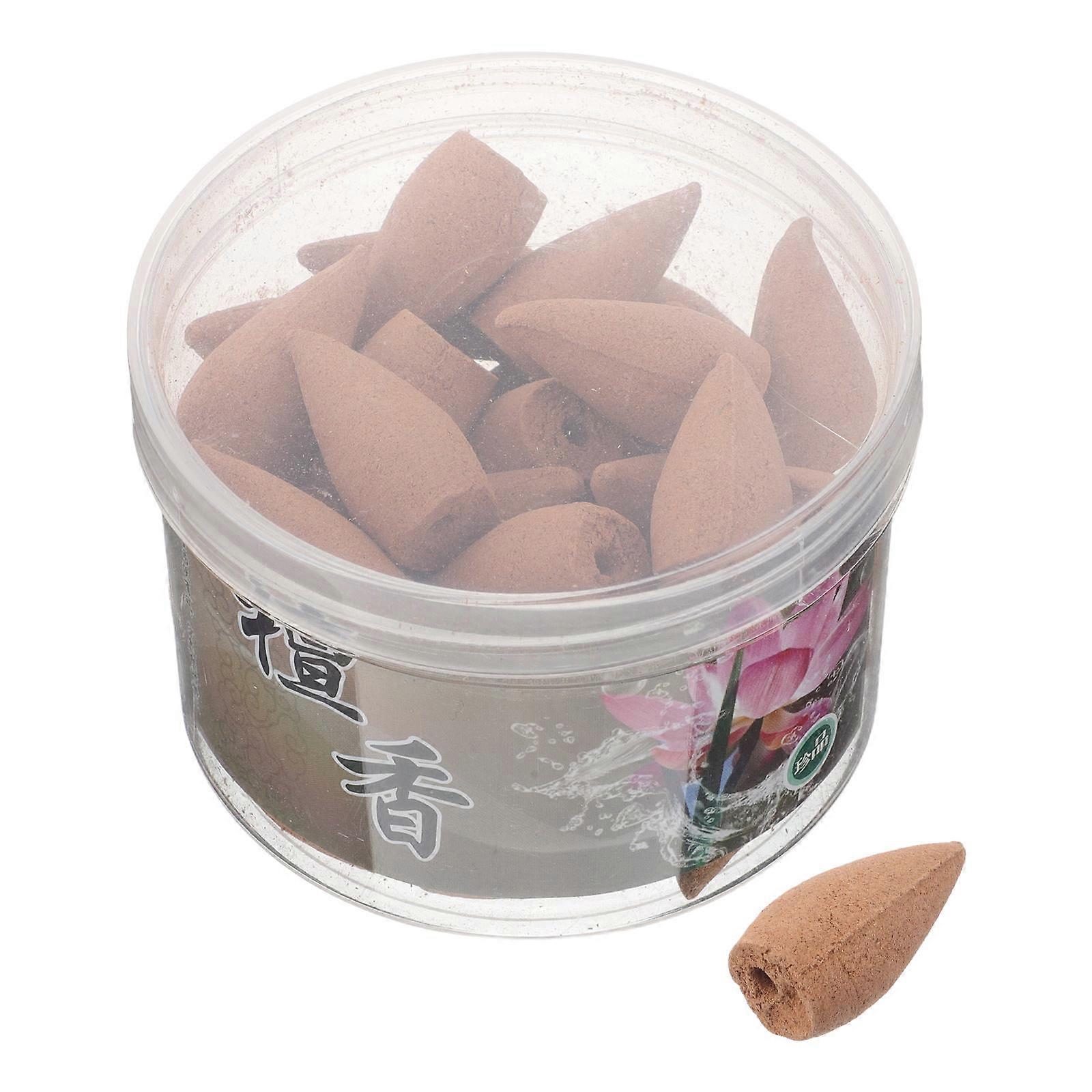 Natural Sandalwood Incense Cones for Home Use 2 Boxes Backflow Scented