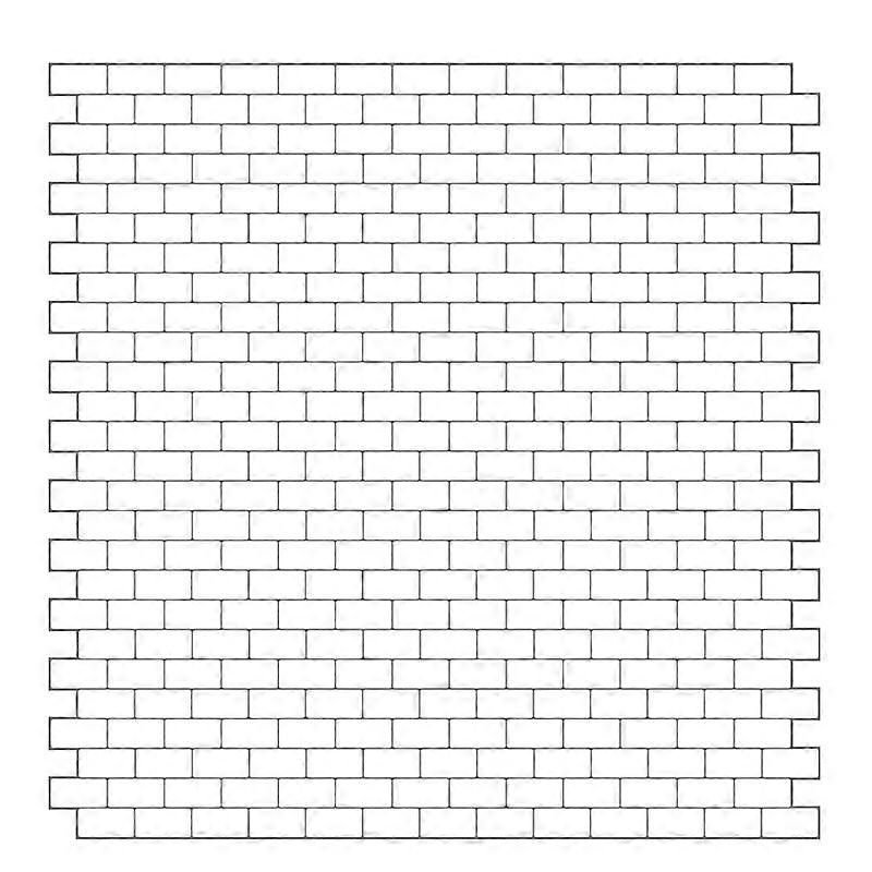 1/6 or 1/12 Scale Miniature Dollhouse Tile Sticker ,Rectangle White