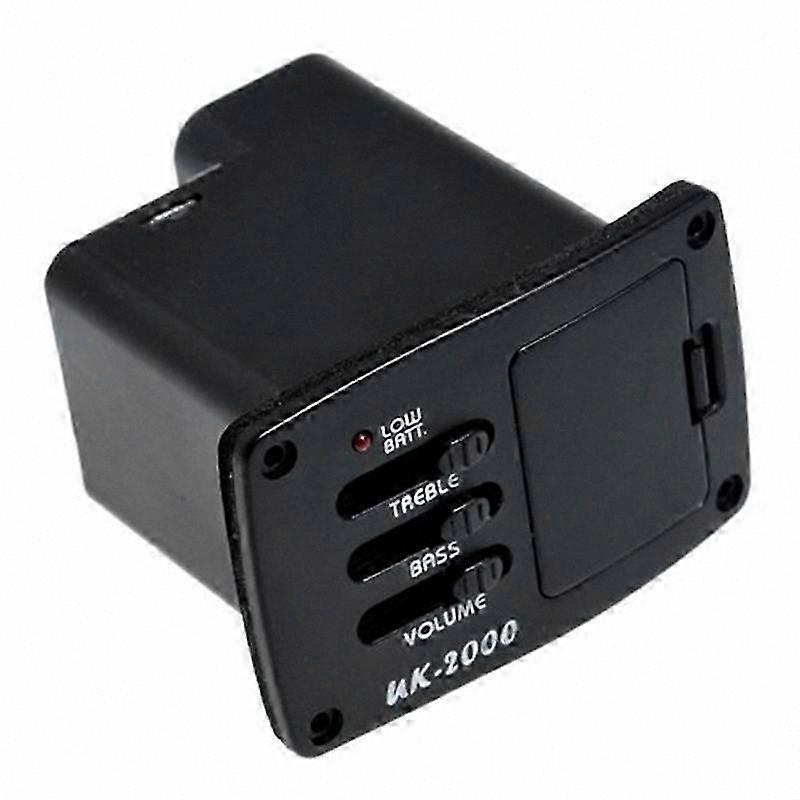 Ukulele Piezo Cable Pickup with EQ and Preamp, No Battery Required