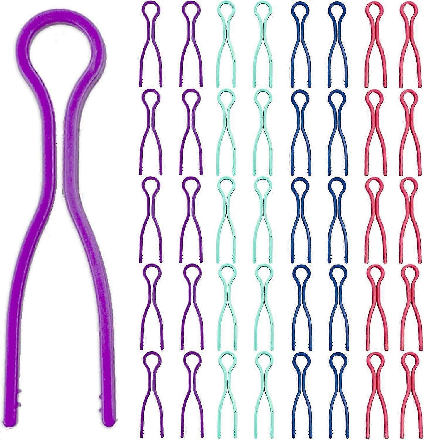 Bobbin Thread Holders, Bobbin Holder Clips,Sewing Bobbin Machine Accessories Thread Buddies Clamps for Thread Spools Organizing(40pcs)