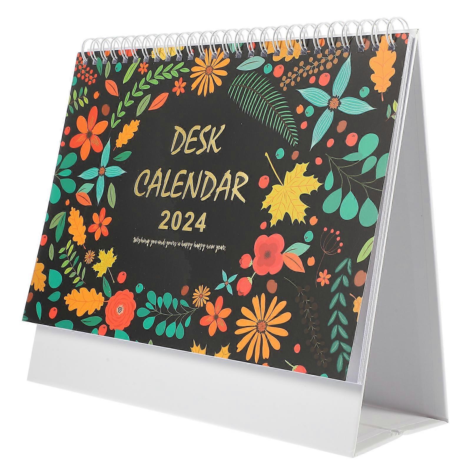 5Pcs Desk Calendar 2024 Creative Flip Calendar For Professionals Time Management Taking