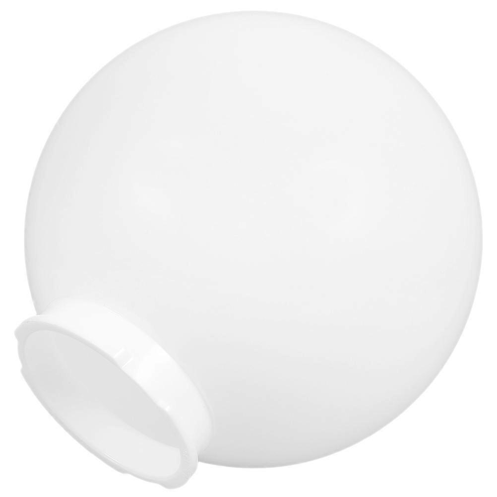 Waterproof Globe Lamp Replacement for Outdoor Spaces with White Acrylic Material and Rounded Shape in 1Pack