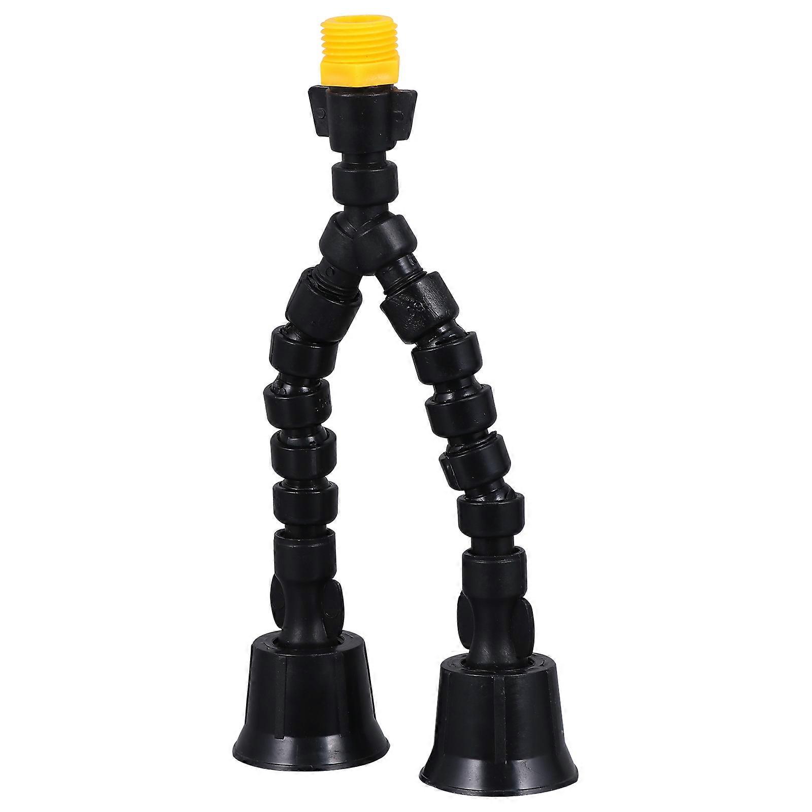 Misting Nozzle Black Plastic with Wide Range for Gardening Use