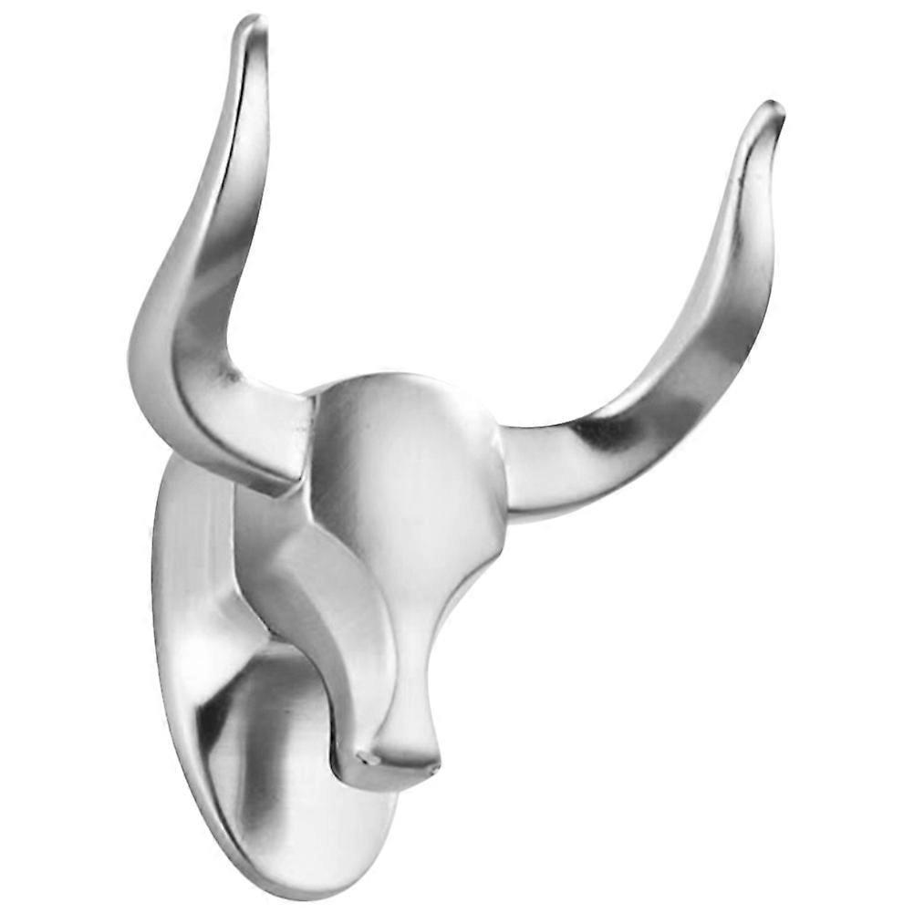 Metal Wall Hooks for Door Use 4Pcs Silver Hooks