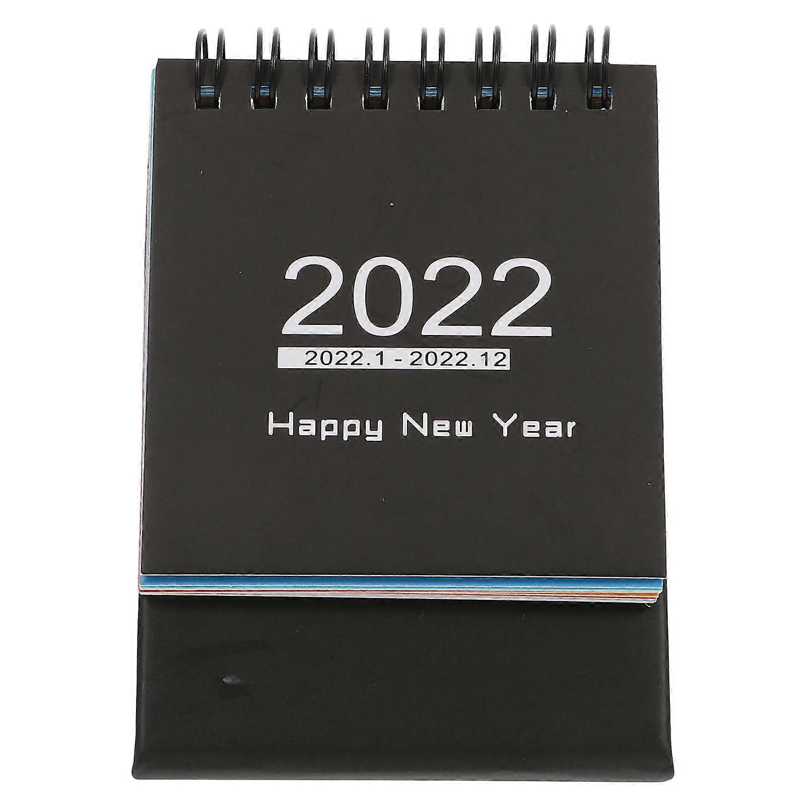 Creative Paper Desktop Calendar 2022 Table Calendar with 2Pcs