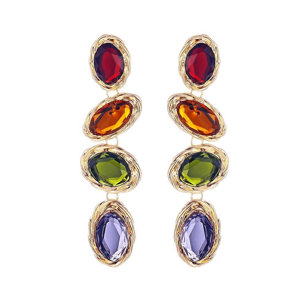 Ear Jewelry Decor Multicolor Alloy Dangle Earrings for Decor 2Pcs Studs