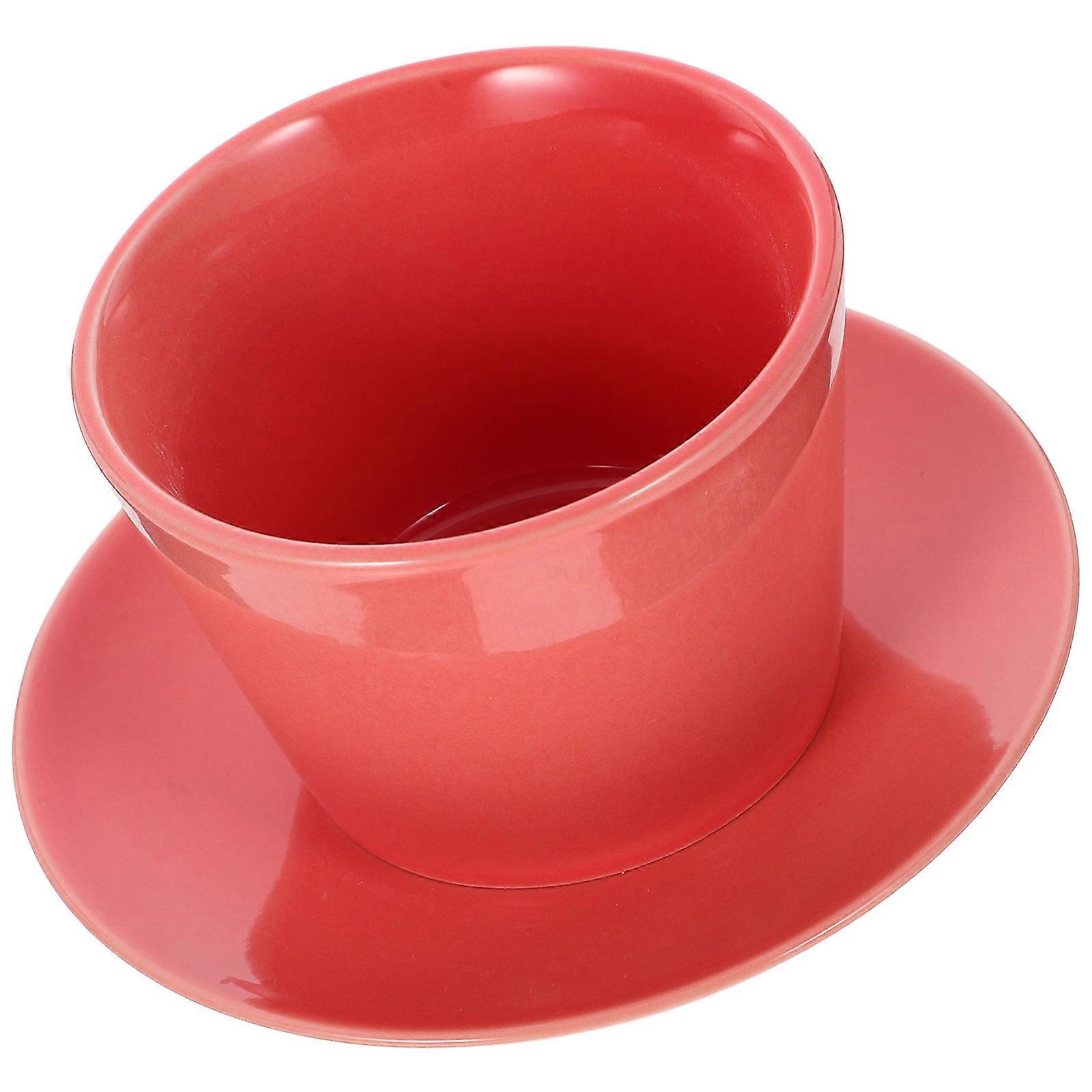 Pink Ceramic Coffee Cup for Household Use in A Single Quantifier