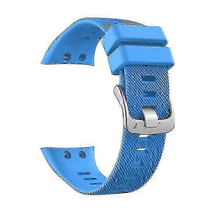 Adjustable Silicone Strap with Silver Buckle for Garmin Forerunner 45 Fitness Tracker