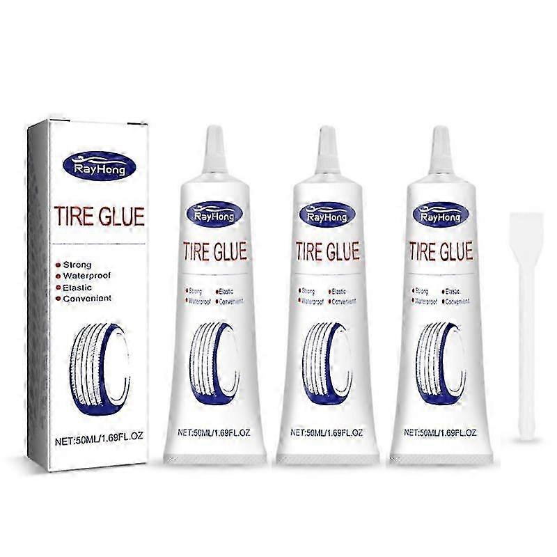 2025 Tire Repair Black Glue Liquid Strong Rubber Wear-resistant Non-corrosive Glue for Motorcycle Tyre Puncture Repair Tools 50ml