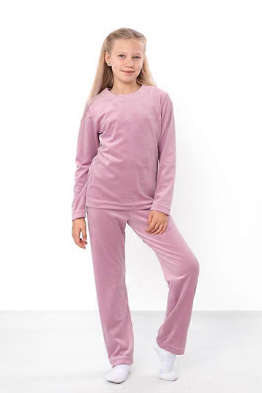 Girls’ Velour Pajama Set – Warm Plush & Elegant Design,, Winter, HC 6352-030