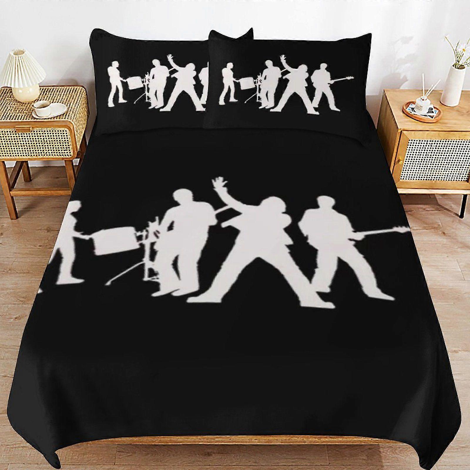 e97 U2 Cozy Comfort Clean Structure Smooth Zipper Feel Duvet Cover Sets for Home Sleep Setup d97