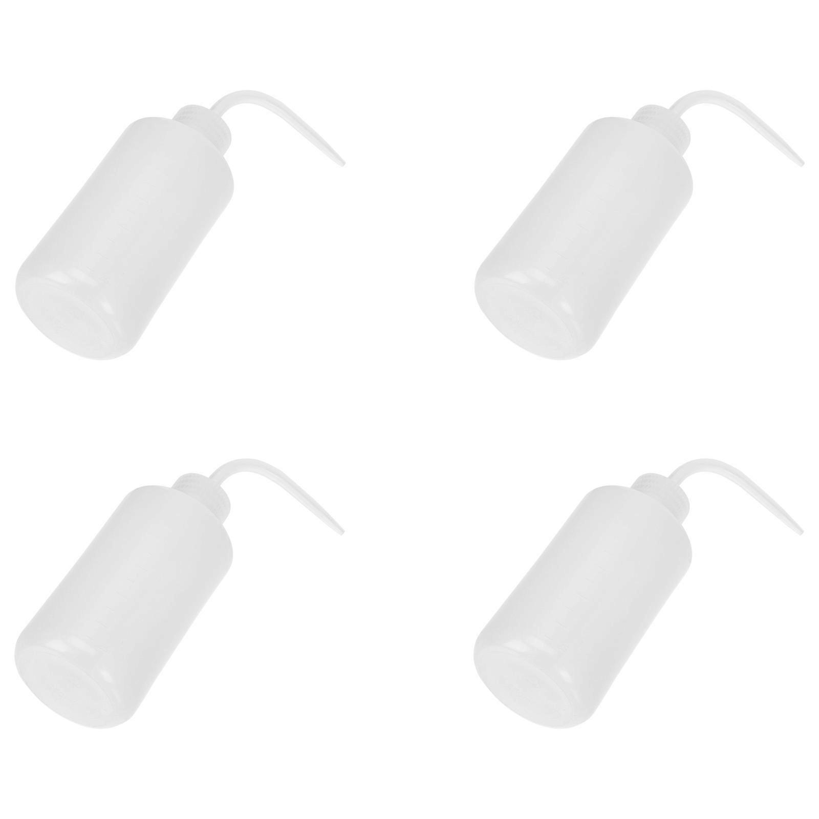 Eyelash Cleaning Kit 4Pcs Practical Salon Eyelash Wash Bottle Eye Cleaning 250ML Elbow Shape For Daily Life