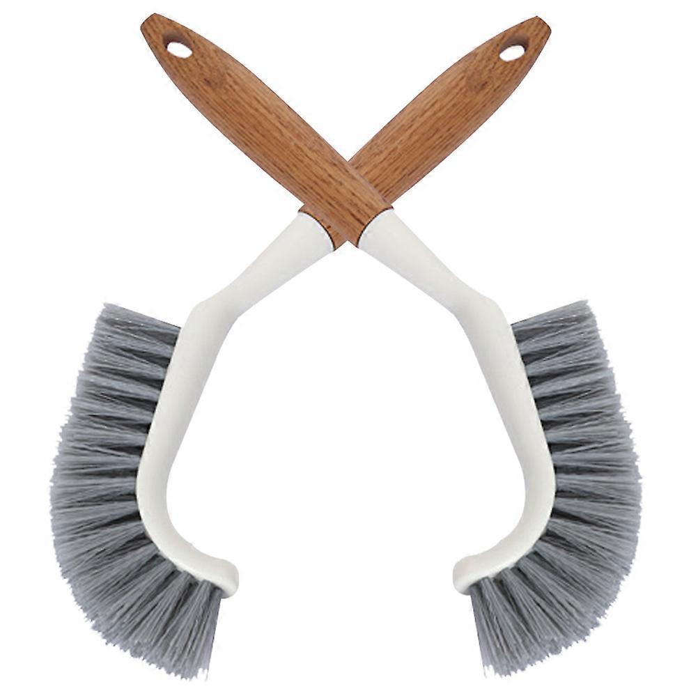 Cleaning Brush Floor Brush with Wooden Handle for Efficient Cleaning 8Pcs