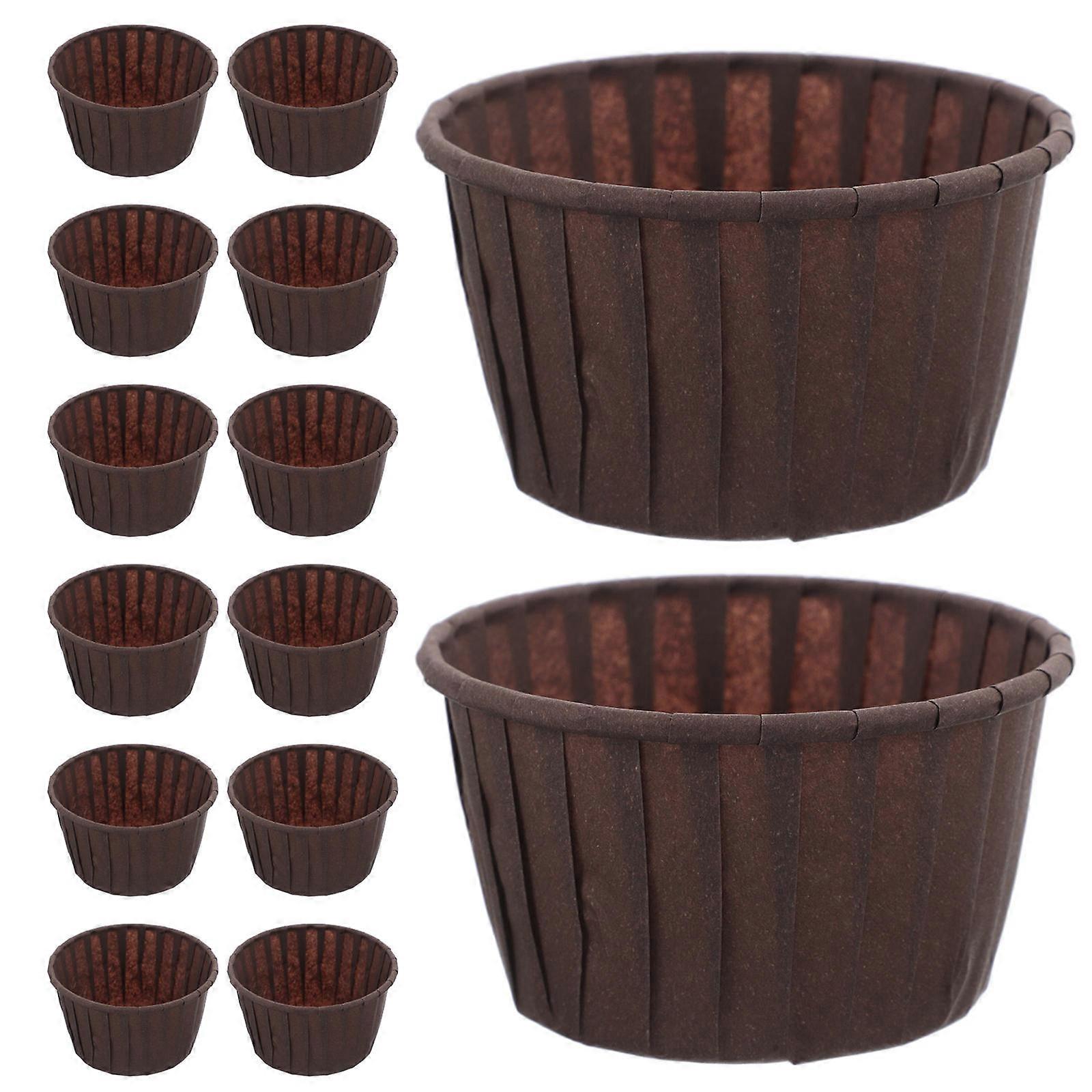 Egg Cake Paper Cup Liners for Baking 50Pcs Coffee Mini Cupcake Liners Paper Baking Cups