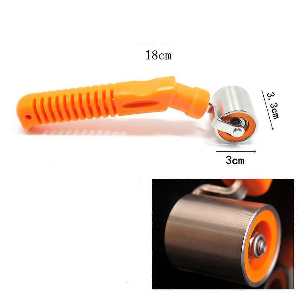 Flat Pressure Roller For DIY Enthusiasts And Homeowners 18x3x3.3cm Seam Pressing Tool Orange Color 1Set