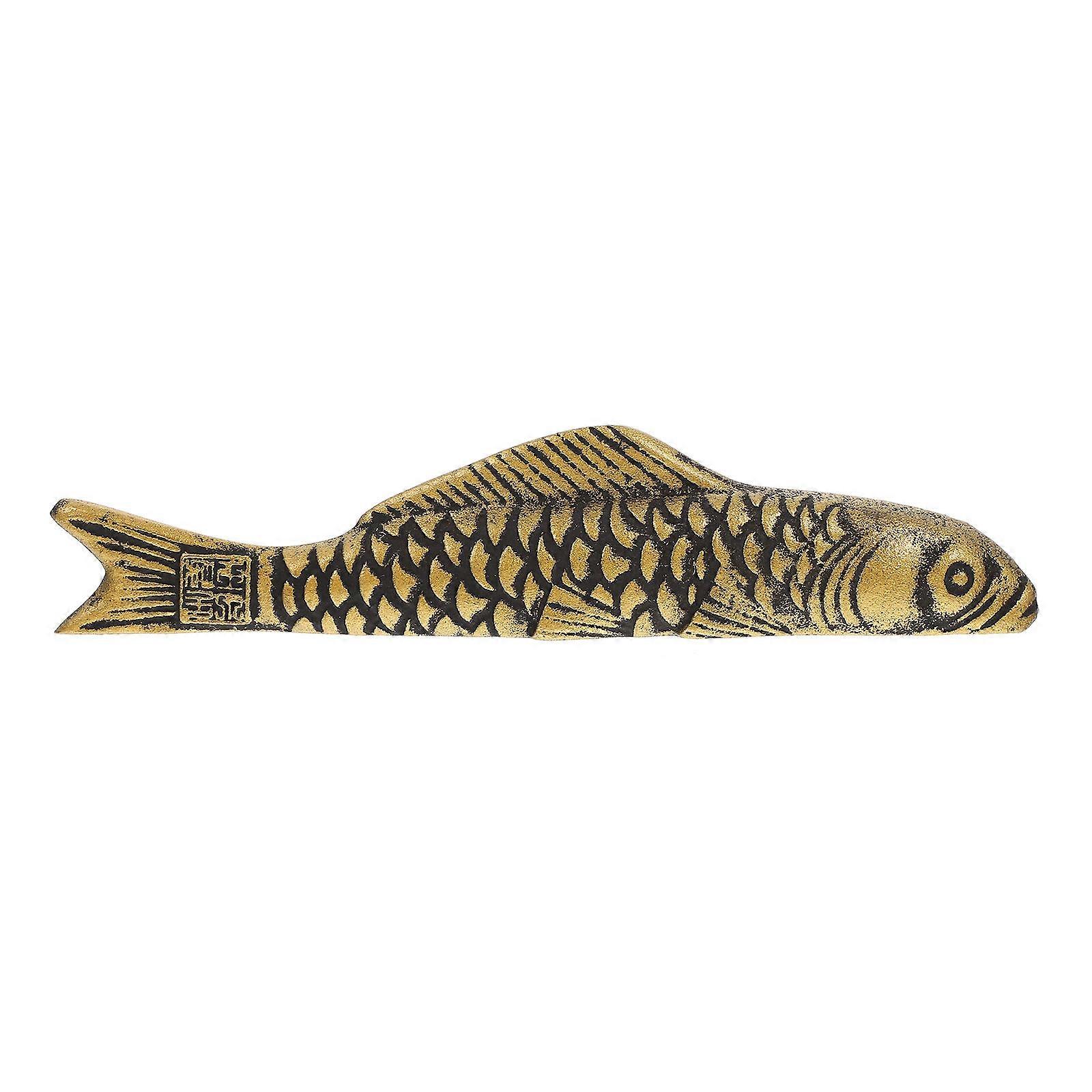 Cast Iron Chinese Style Paper Weight Carp Shape 3Pcs for Calligraphy