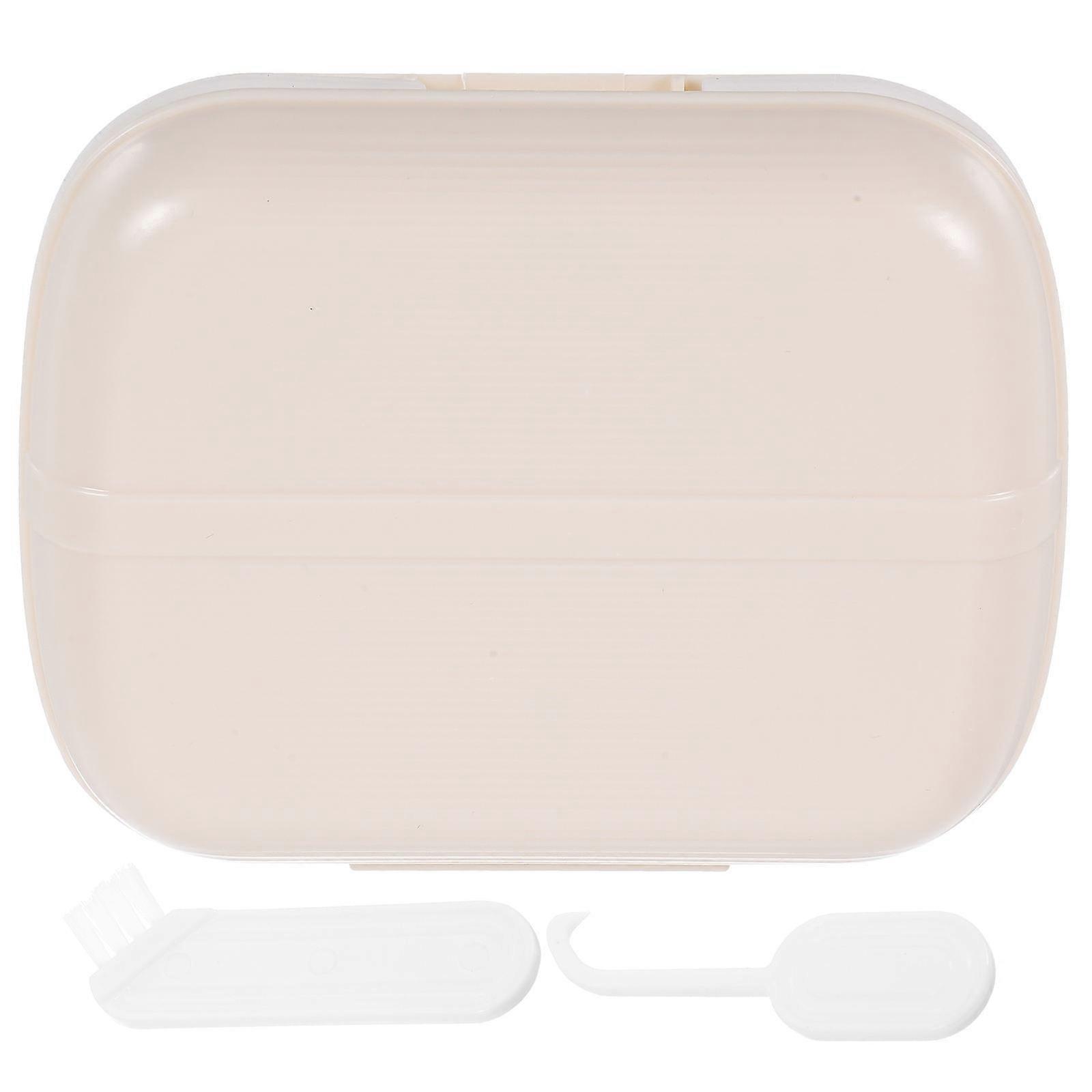 Outdoor Rectangular Retainer Holder for Orthodontic Fixator Patients Durable Plastic and Silicone Safety Locking Closure 5 Sets