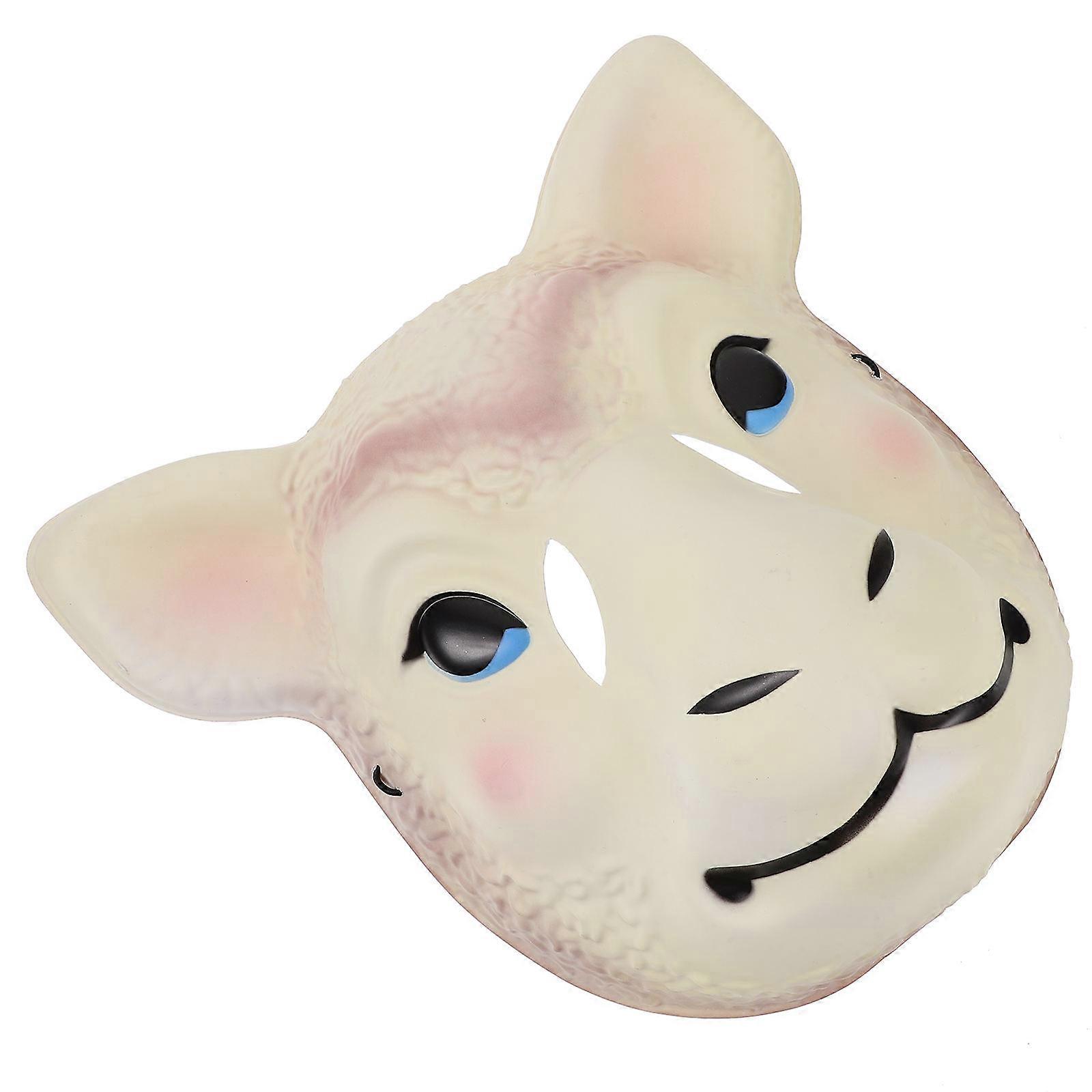 Realistic Sheep Head Mask For Cosplayers And Partygoers 3Pcs Lightweight Comfortable Design