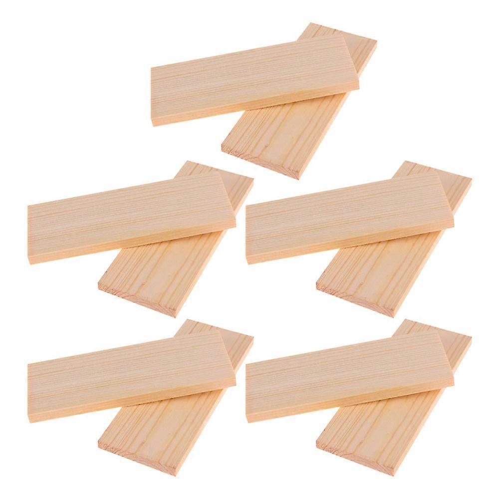 Rectangular Wood Panels For Model Decor Projects Education Unfinished 10Pcs
