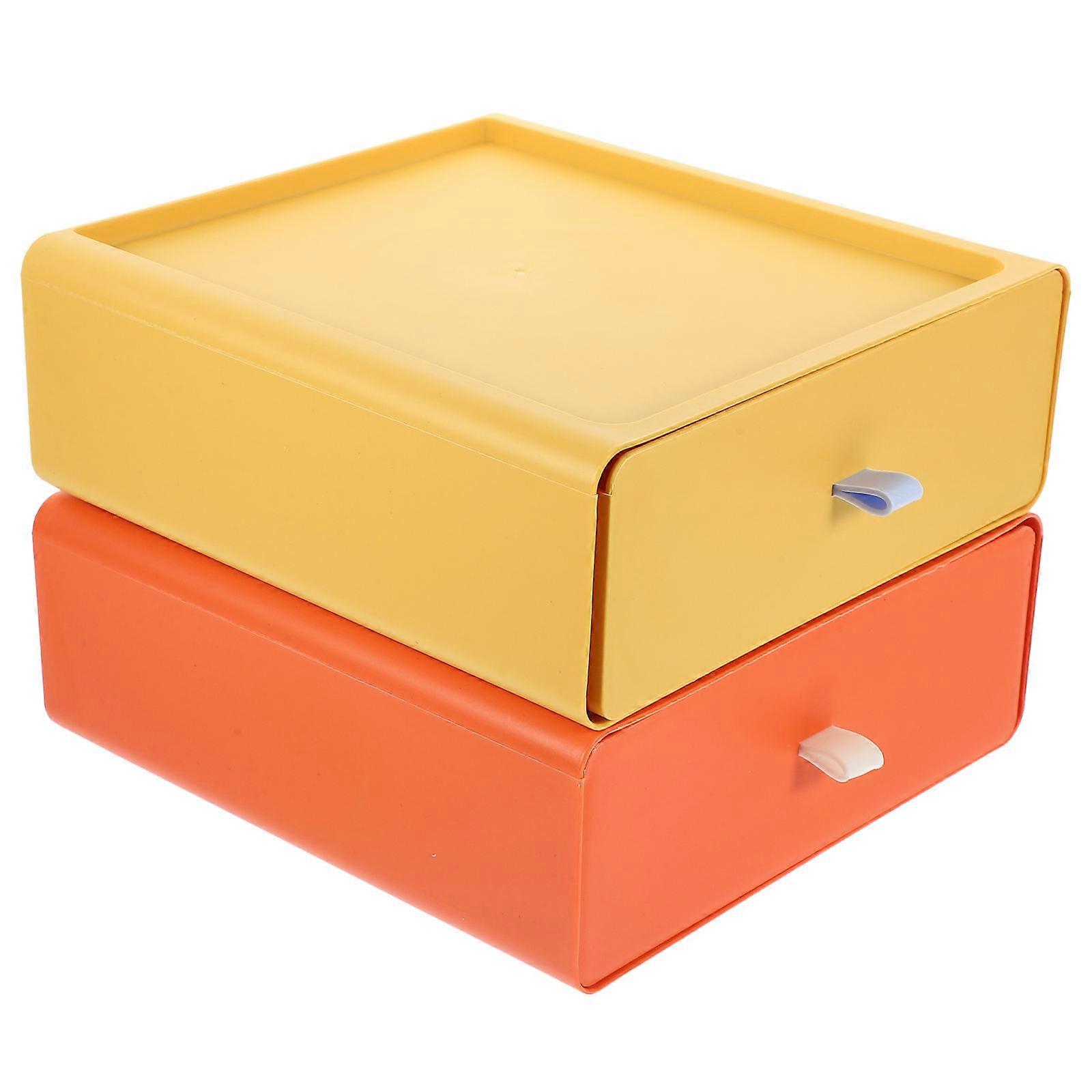 Practical Desktop Organizer Storage Box for Storage 6Pcs Assorted Color