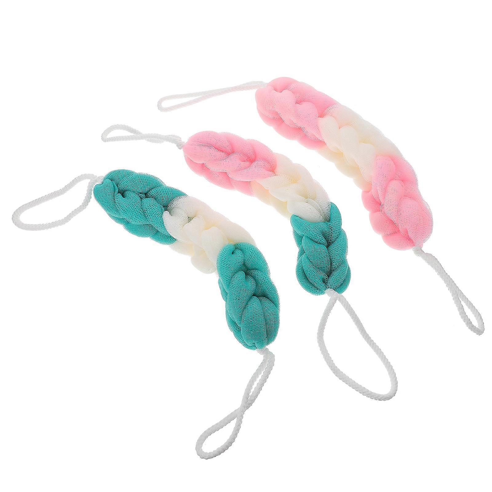 Exfoliating Body Scrub Stretch Loofah for Cleaning 6Pcs Assorted Color