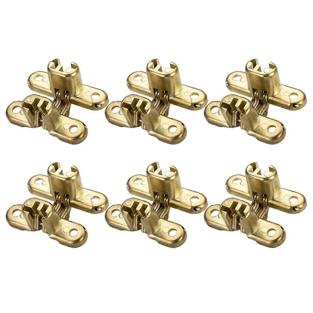 Alloy Hidden Cross Hinge for Silent Table Use 12Pcs Zinc Invisible