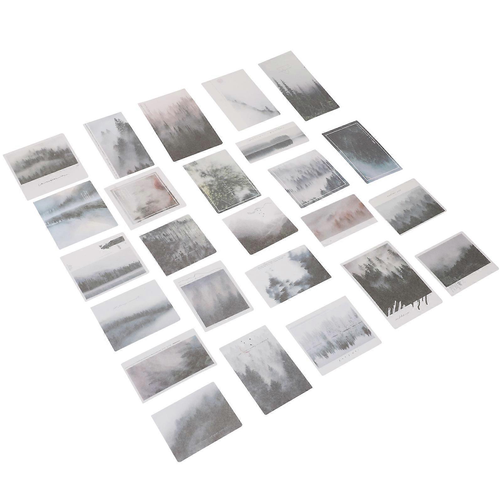 DIY Scrapbooking Stickers For Travel Journaling And Gift Decoration Rectangular Shape 4Pcs