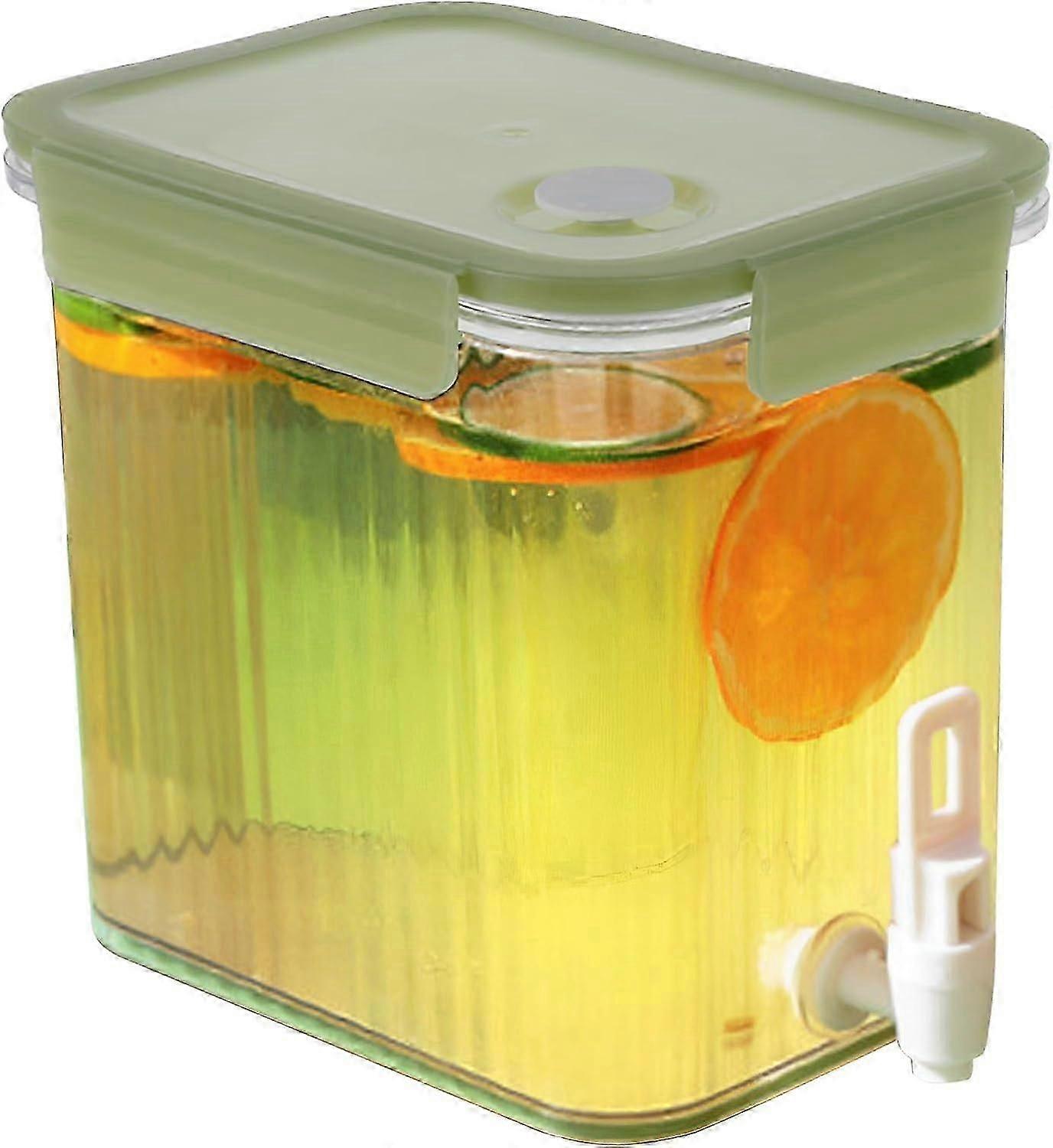 Refrigerator Water Dispenser With Faucet 3.5L Plastic Container Home Tea Juice