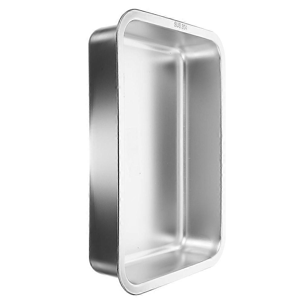 Stainless Steel Cat Litter Box for Storage Open Pan Small Kitten Use