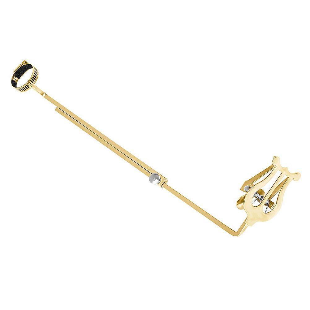 Golden Flute Lyre for Marching Band with 5Pcs Portable Sheet Music Holder
