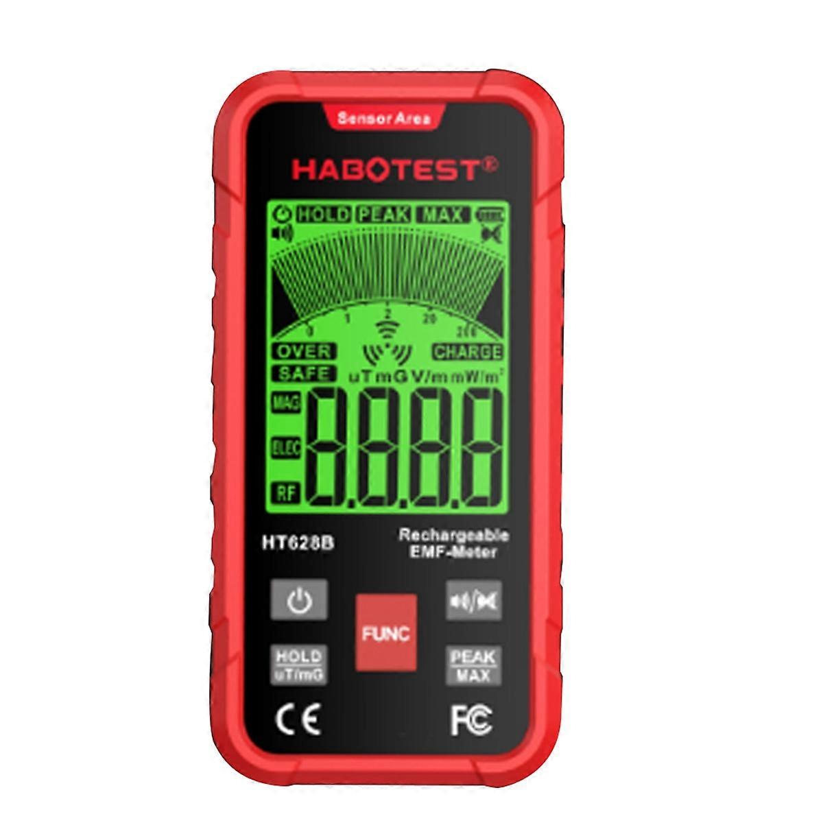 Electromagnetic Radiation Tester Portable Handheld Portable Radio Frequency Field Tester Portable EMF Meter A