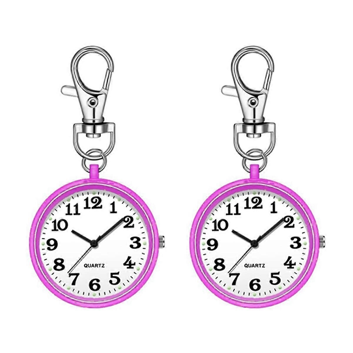 2pcs Nurses Watches Quartz Pocket Watch for Nurses 