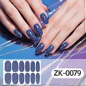 Reine farbe zwiebel pulver nagel aufkleber nail art aufkleber volle aufkleber nette mädchen wasserdichte nagel aufkleber ZK-0079 nagel aufkleber + nagel datei