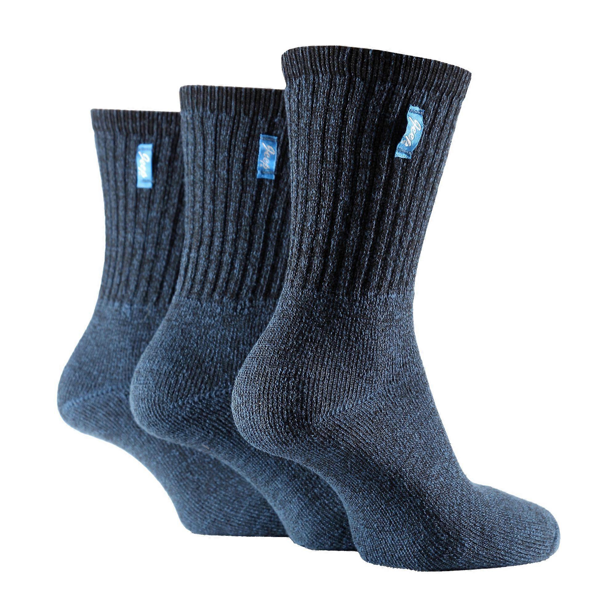 Jeep - 3 Pack Ladies Vintage Ribbed Socks