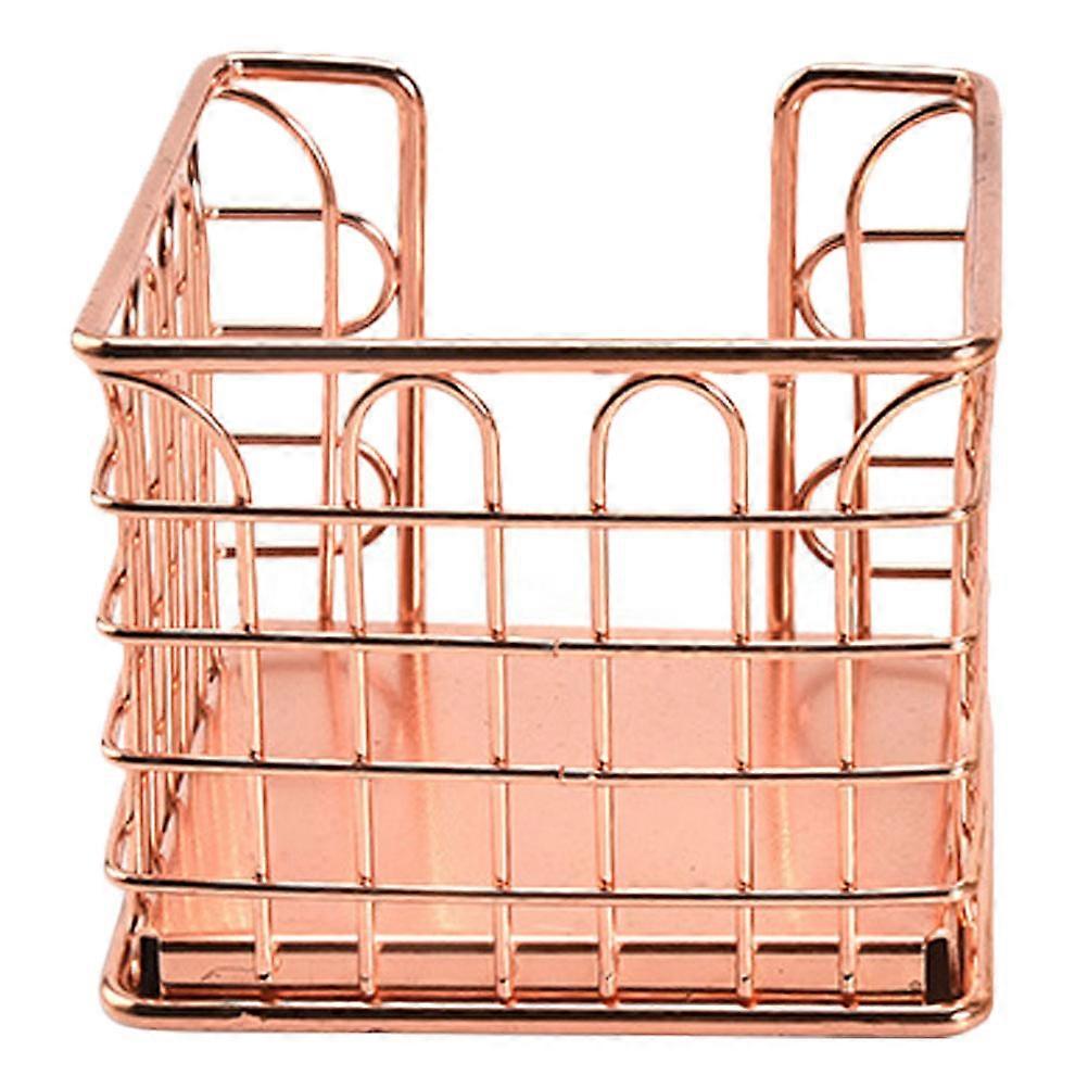 Desktop Organizing Box 1Pcs Golden Iron Build Storage Box for Storage