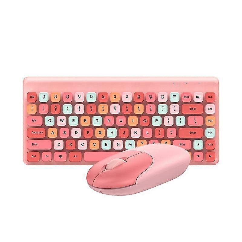 86 Keys Cute Retro Round Hot Keys Compact Typewriter