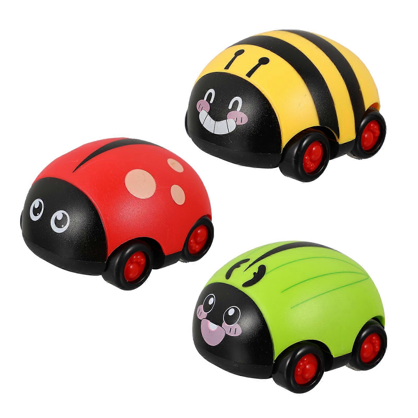 Car Toy Beetle Shape Car Useful for Outdoor Kids Play 3Pcs Collection