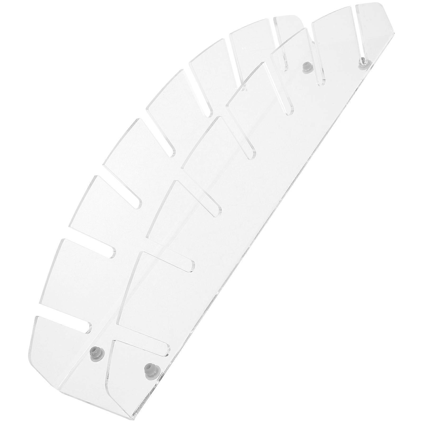 White Acrylic Hat Rack for Storage 3Pcs Cap Display Holder