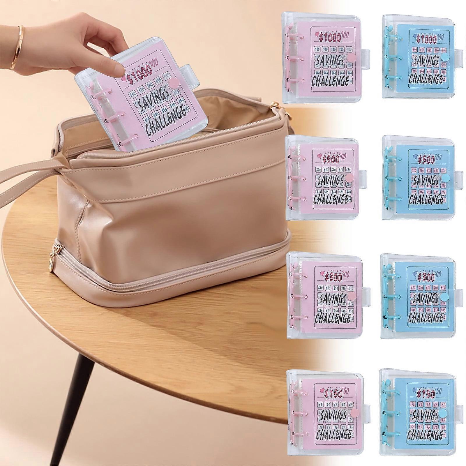 Jacenvly Fall Home Decor, Compatible with Vertical Deposit Savings, 3-Hole Iron Clip PVC Loose-Leaf Album, Small Card Book, Bathroom Decor