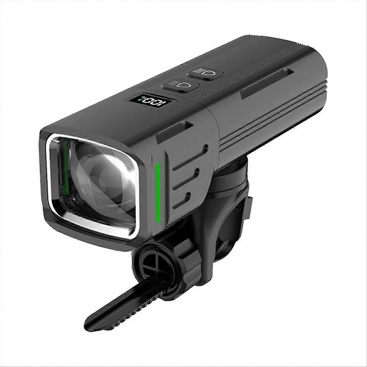 Digital Display Bicycle Front Light High Lightness Aluminum Headlight