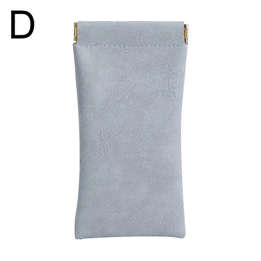 Auto-Closing PU Glasses Pouch For Sunglasses And Reading Glasses Large Capacity Multi-Function Storage Case
