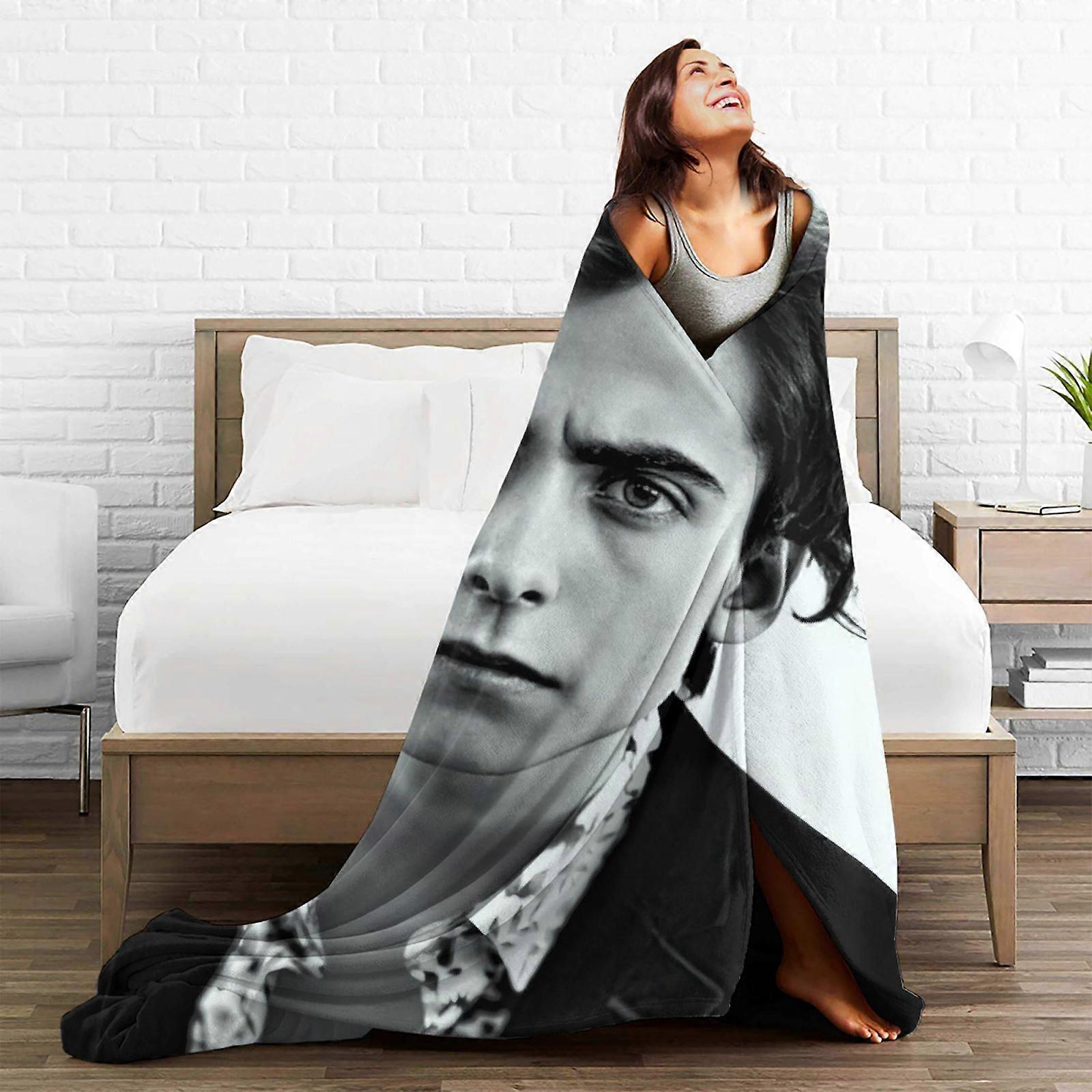 Aidan Gallagher Fleece Throw Blanket, Ultra Mjuk Mysig Lyx Fuzzy Filt För Bäddsoffa, Lätt Varm Plysch Blhufhf374
