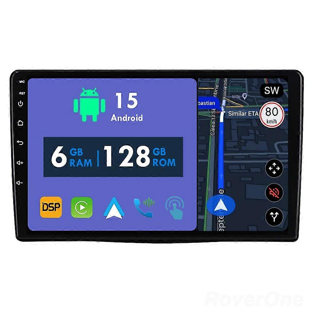 Car Radio 6G+128G CarPlay GPS Navigation Head Unit for Fiat 500L 2012 - 2017 Android Auto Bluetooth Stereo Touch Screen