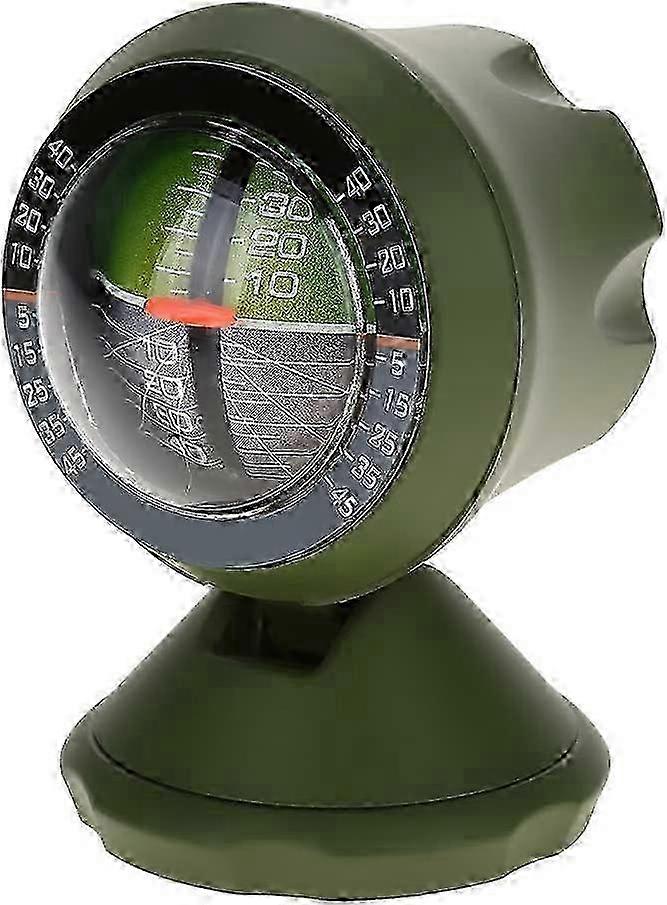 Car Inclinometer Level Meter - Inclinometer Indicator Balancer Tool, Auto Parts, Green