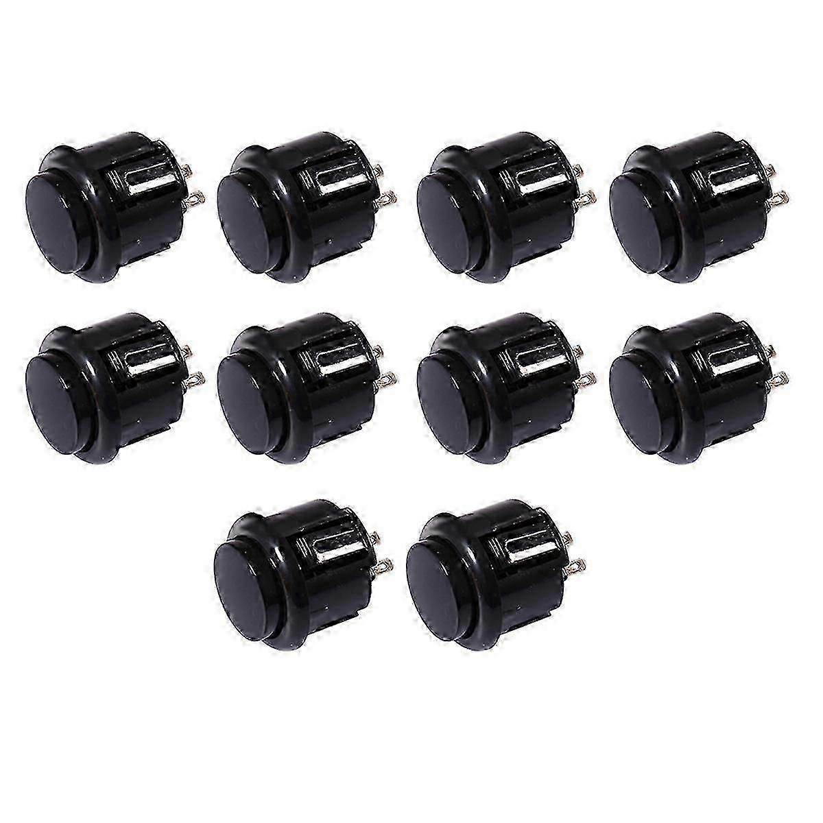 10 Pcs Arcade Buttons 24Mm Responsive Arcade Buttons adaptés aux amateurs de jeux