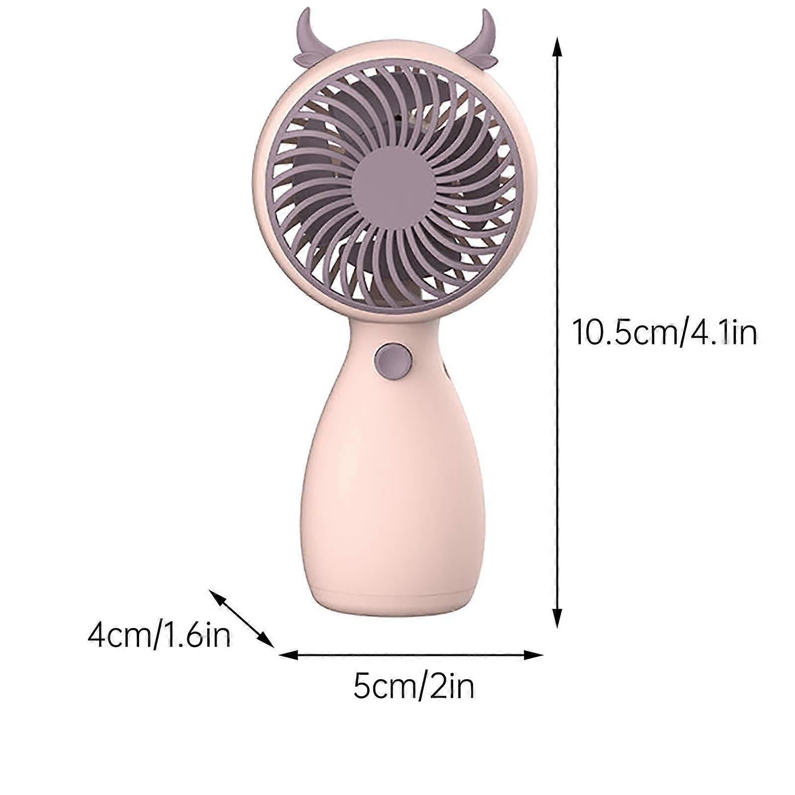 Fnyoxu Small Electric Fan Handheld Portable Rechargeable Mini Student Handheld Dormitory Class