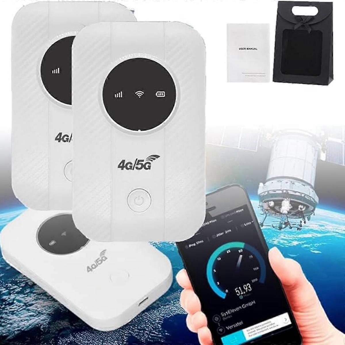 Grundig Ultra Compact Portable WiFi Hotspot for Travel and Remote Work Pocket Wireless Router for High Speed Internet Anywhere